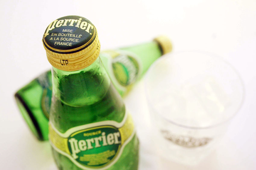 Gastronomia. Água. Perrier. Bebida.