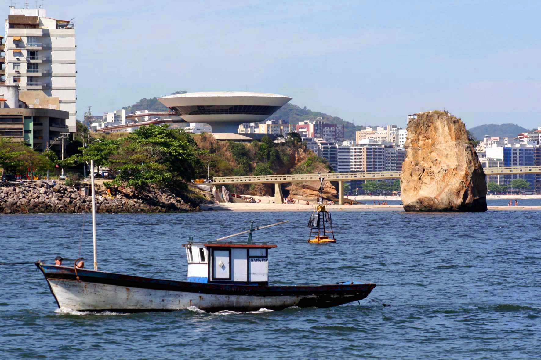 Paisagem. Rio de Janeiro. Ponto Turístico. Praia. Praia da Boa Viagem. Niterói.