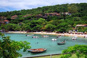 Paisagem. Rio de Janeiro. Ponto Turístico. Região dos Lagos. Armação de Búzios. Praia.