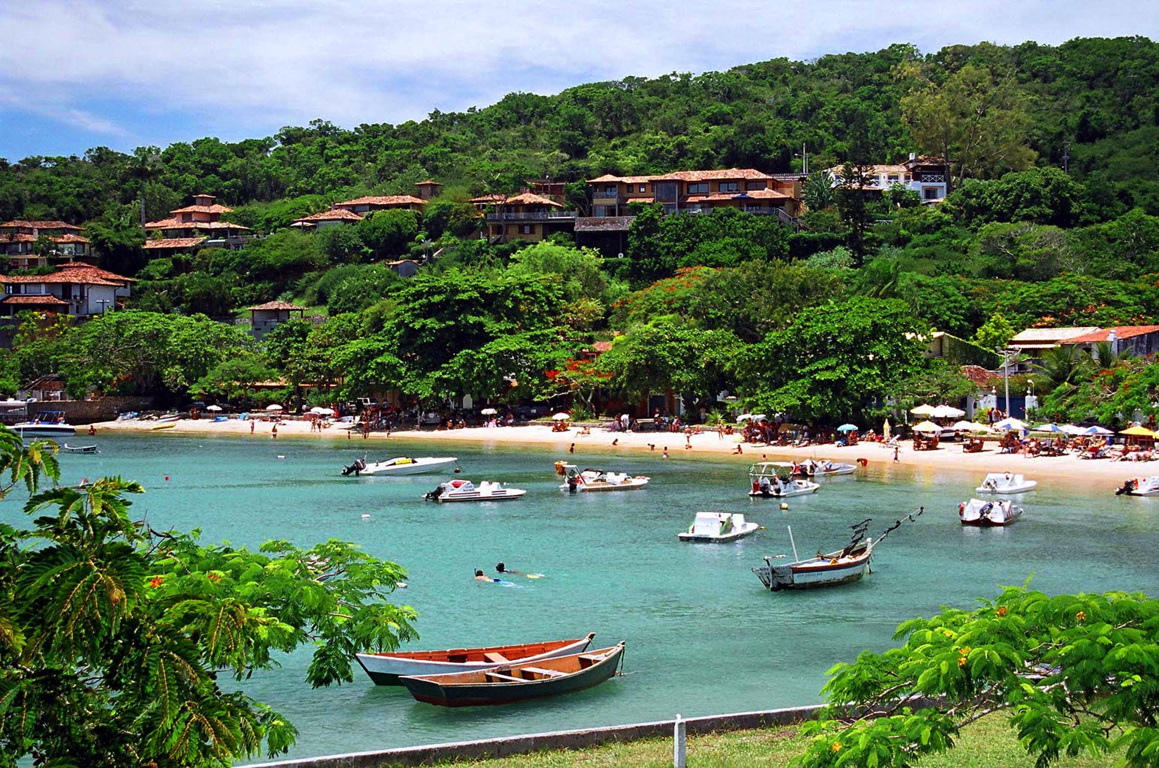 Paisagem. Rio de Janeiro. Ponto Turístico. Região dos Lagos. Armação de Búzios. Praia.